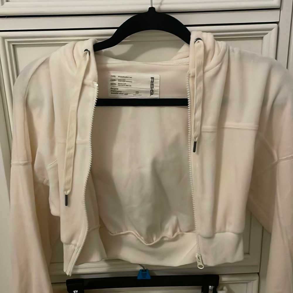 Cream cropped jacket